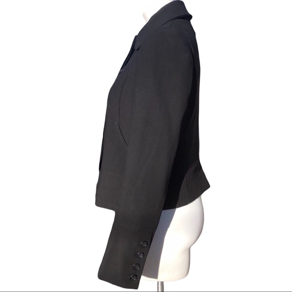 Ann Taylor Lined Jacket Zip & Button Closure Pock… - image 5